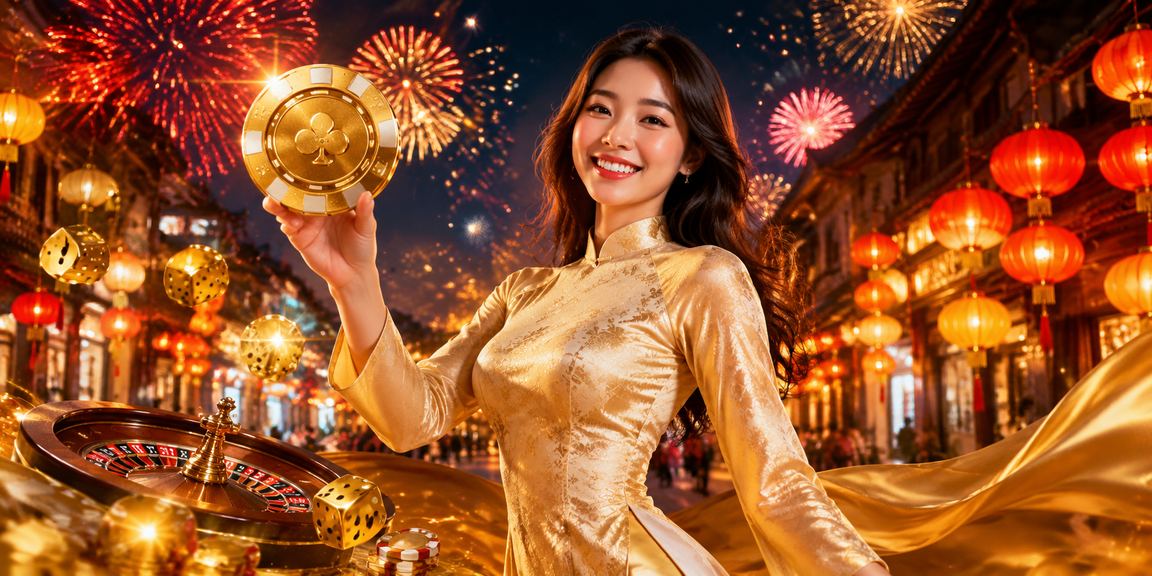 Người chơi cá cược tại Hà Nội trong trang phục áo dài truyền thống theo dõi kết quả và ưu đãi