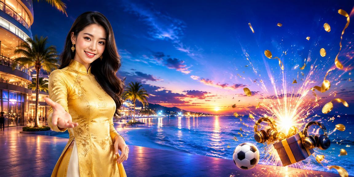 Người dùng xem kèo bóng đá tại Phú Quốc với trang phục áo dài truyền thống
